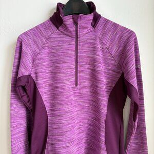 Columbia Women's Glacial IV Half-Zip Fleece Pullover Purple Space-Dye Size M
